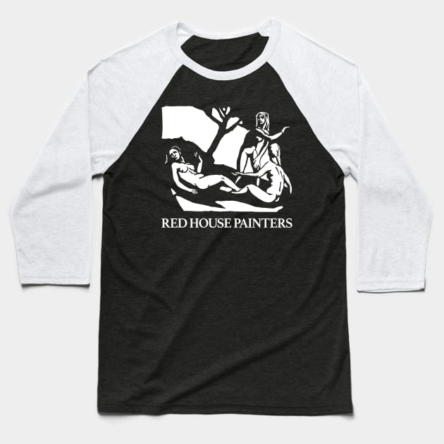 Red House Painters ^ Fan Art Design Baseball T-Shirt by unknown_pleasures